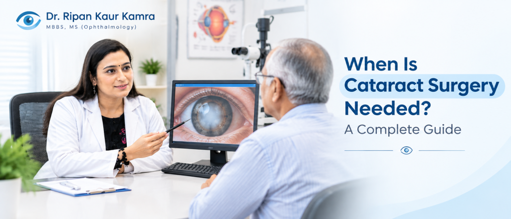 When Is Cataract Surgery Needed? A Complete Guide Cataract surgery consultation and treatment in a modern eye clinic