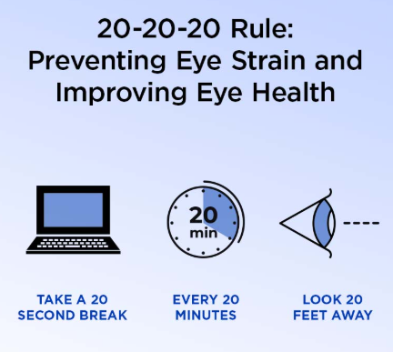 Eye Care Tips for People Who Work on Computers Person taking a screen break to reduce digital eye strain