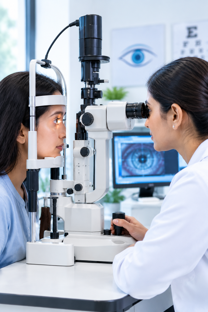 Who Is a Good Candidate for LASIK Eye Surgery? Eye examination to determine LASIK candidate eligibility