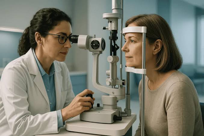 How to Prepare for Eye Surgery: A Patient's Complete Guide Eye measurements before surgery using diagnostic equipment for accurate eye evaluation