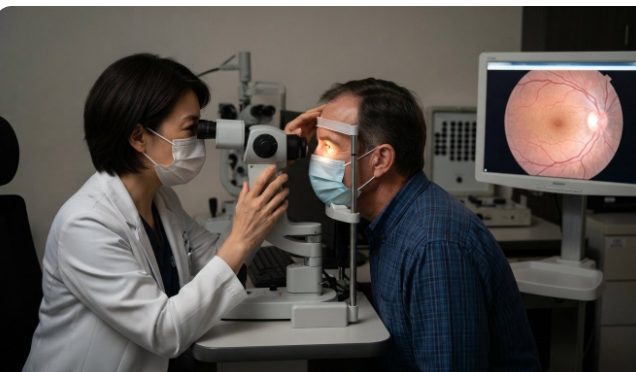retina optic nerve examination